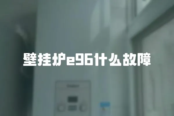 壁掛爐e96什么故障