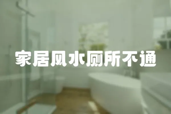 家居風水廁所不通