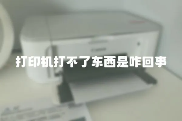 打印機打不了東西是咋回事