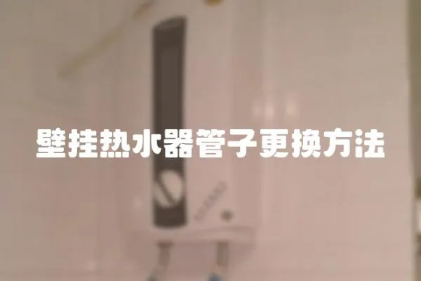 壁掛熱水器管子更換方法
