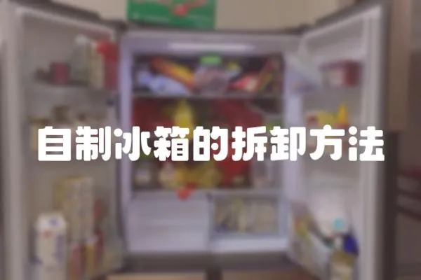 自制冰箱的拆卸方法