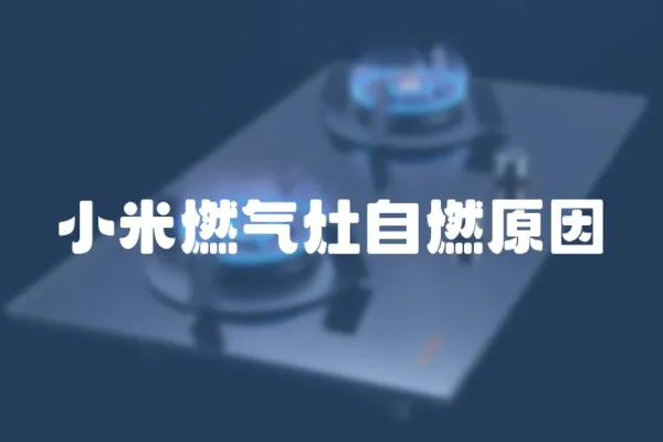 小米燃氣灶自燃原因