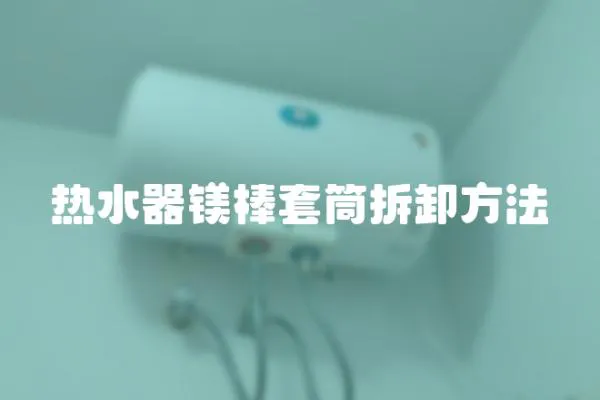 熱水器鎂棒套筒拆卸方法