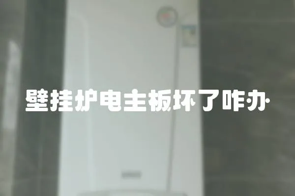 壁掛爐電主板壞了咋辦