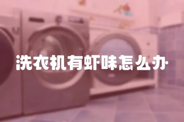 洗衣機有蝦味怎么辦