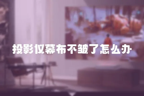 投影儀幕布不皺了怎么辦