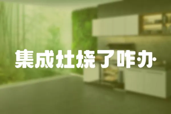 集成灶燒了咋辦