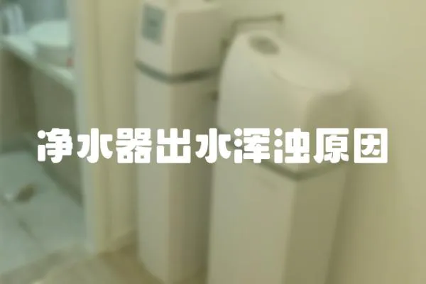 凈水器出水渾濁原因