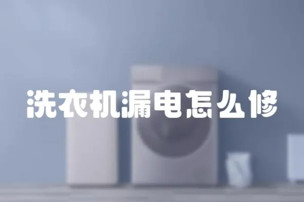 洗衣機漏電怎么修