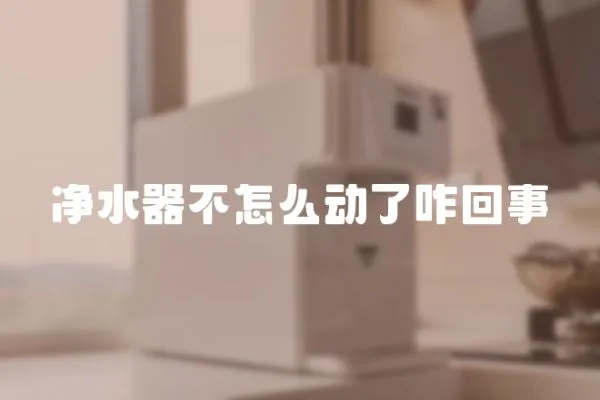 凈水器不怎么動了咋回事