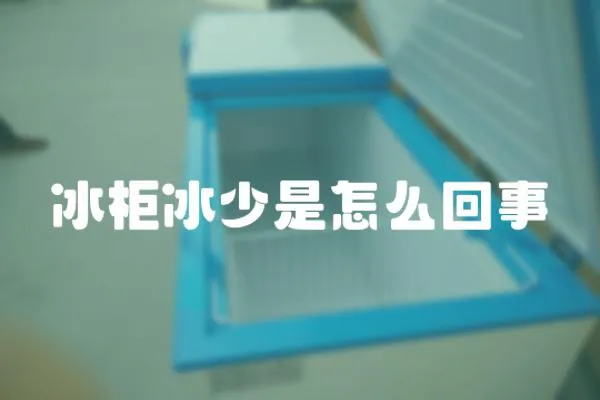 冰柜冰少是怎么回事