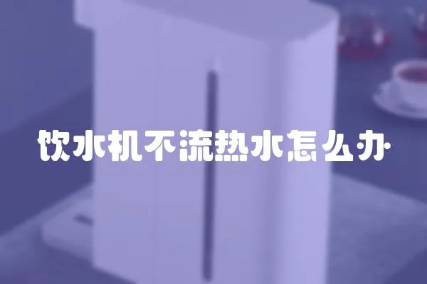飲水機不流熱水怎么辦
