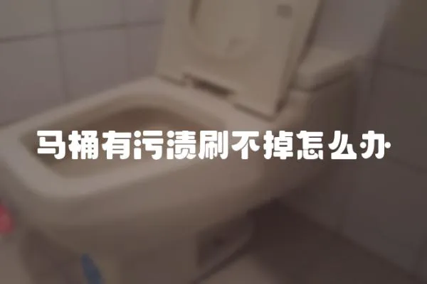 馬桶有污漬刷不掉怎么辦
