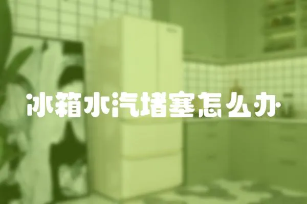 冰箱水汽堵塞怎么辦