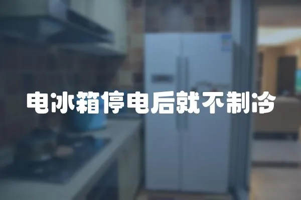 電冰箱停電后就不制冷