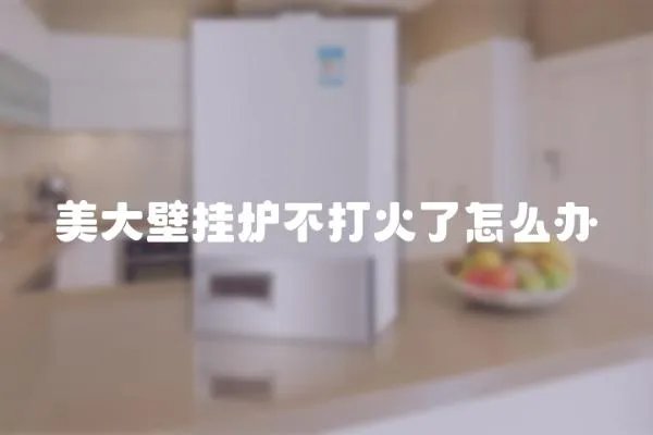 美大壁掛爐不打火了怎么辦