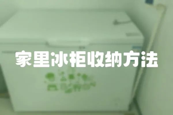 家里冰柜收納方法