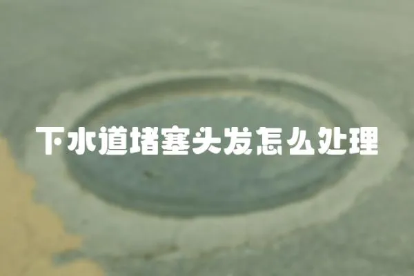 下水道堵塞頭發怎么處理