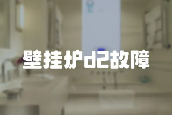 壁掛爐d2故障