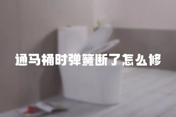 通馬桶時彈簧斷了怎么修