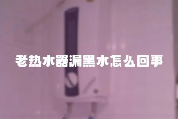 老热水器漏黑水怎么回事