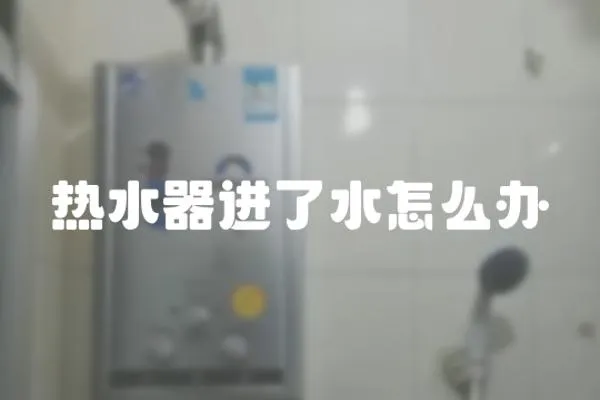熱水器進了水怎么辦