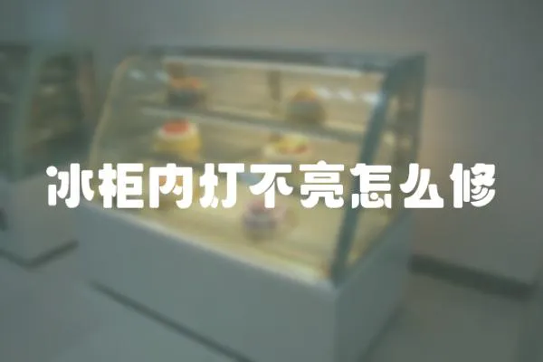冰柜內燈不亮怎么修