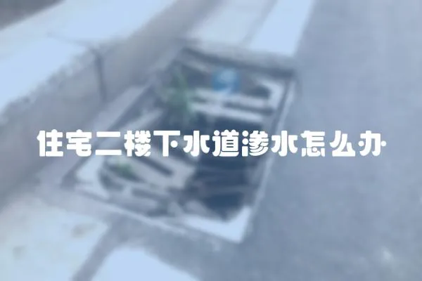 住宅二樓下水道滲水怎么辦