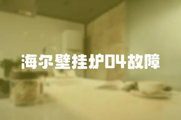 海爾壁掛爐04故障