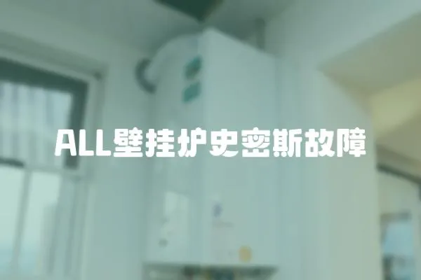 ALL壁掛爐史密斯故障