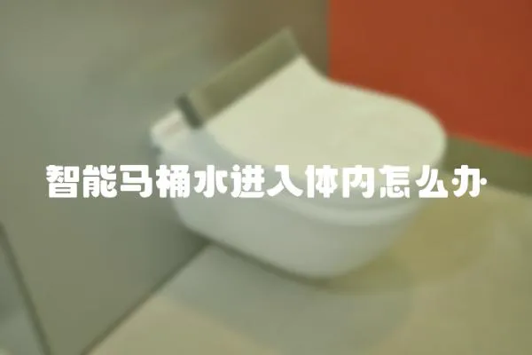 智能馬桶水進入體內怎么辦