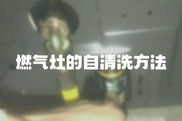 燃氣灶的自清洗方法