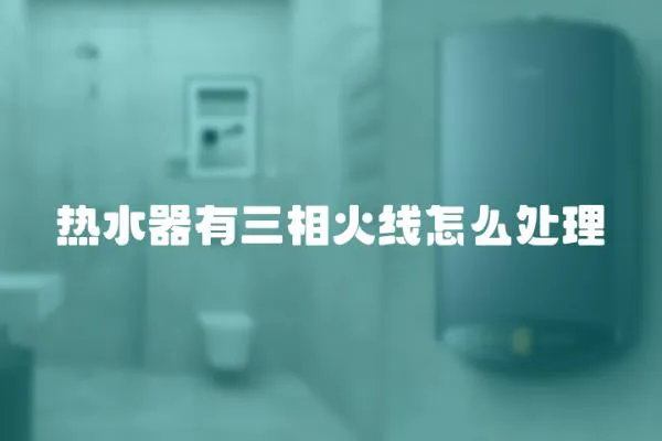 熱水器有三相火線怎么處理