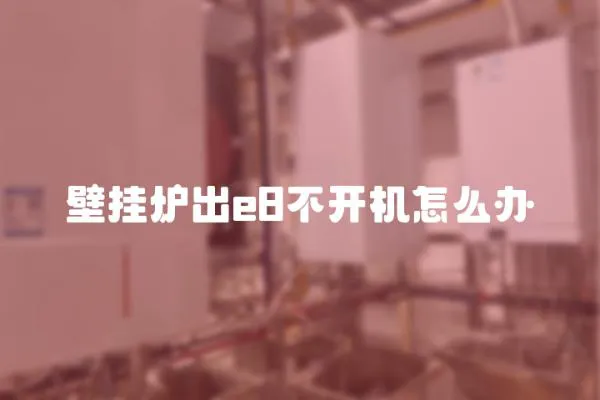 壁掛爐出e8不開機怎么辦