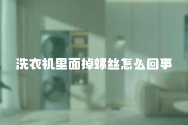 洗衣機(jī)里面掉螺絲怎么回事
