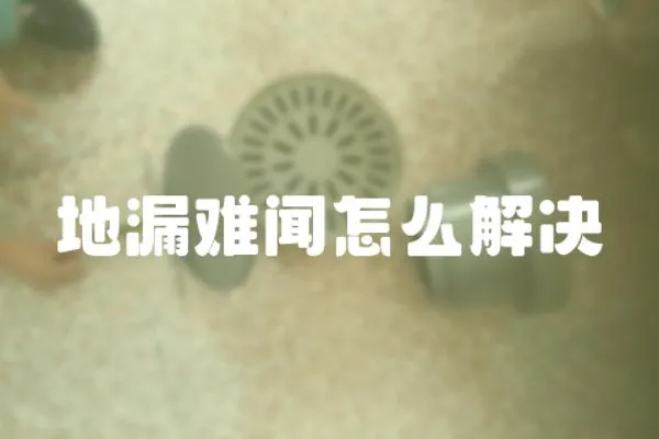 地漏難聞怎么解決