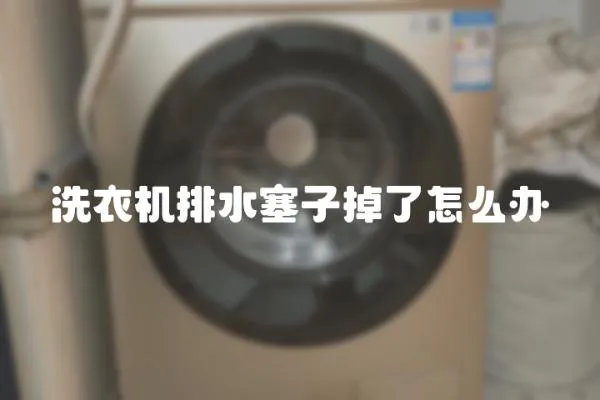 洗衣機排水塞子掉了怎么辦