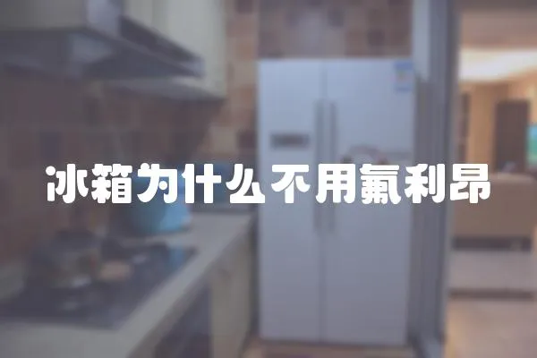 冰箱為什么不用氟利昂