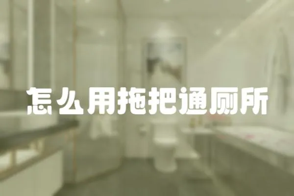 怎么用拖把通廁所