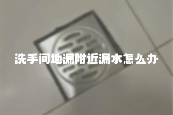 洗手間地漏附近漏水怎么辦