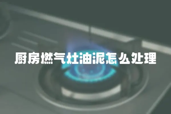 厨房燃气灶油泥怎么处理