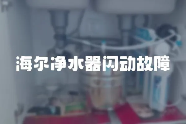 海爾凈水器閃動故障