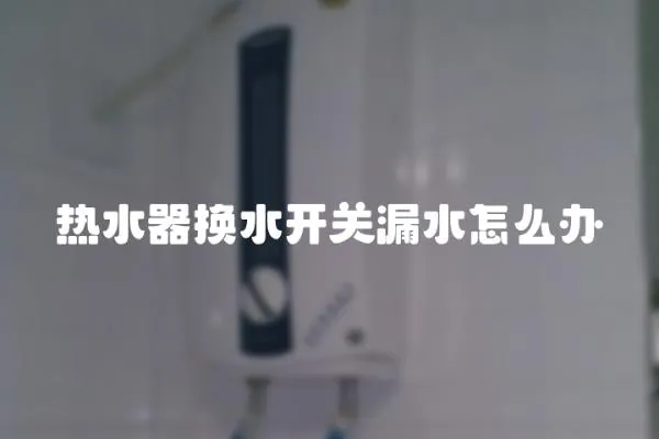 热水器换水开关漏水怎么办