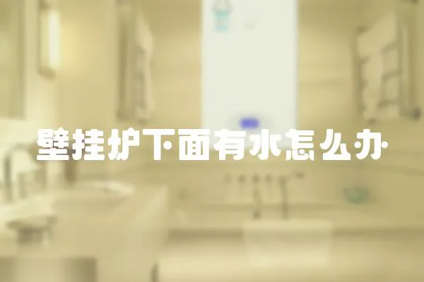 壁掛爐下面有水怎么辦