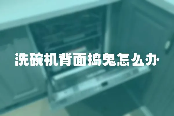 洗碗機背面搗鬼怎么辦