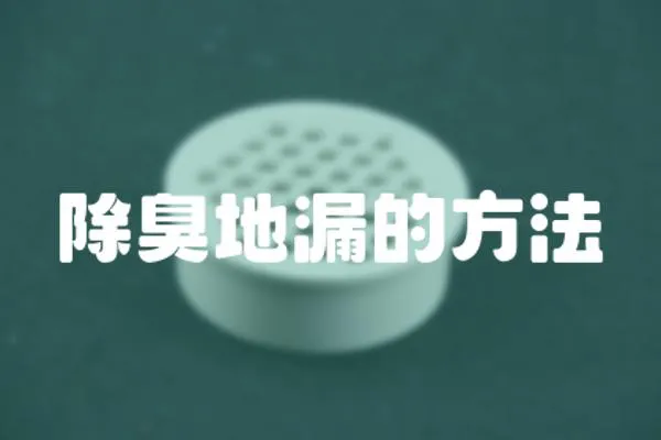 除臭地漏的方法