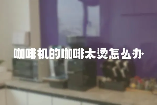 咖啡機的咖啡太燙怎么辦
