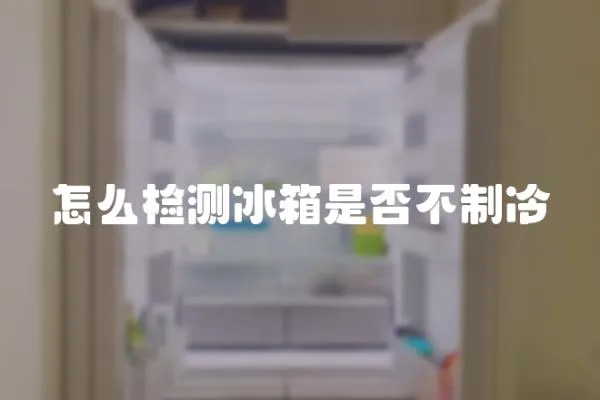 怎么檢測冰箱是否不制冷