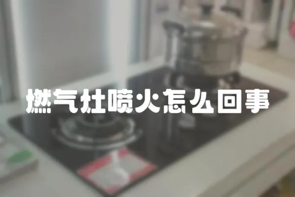 燃氣灶噴火怎么回事
