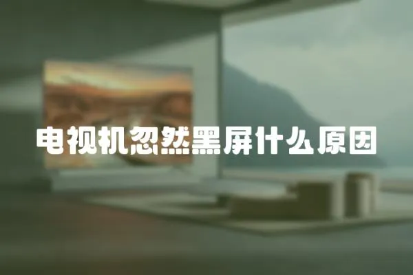 電視機忽然黑屏什么原因